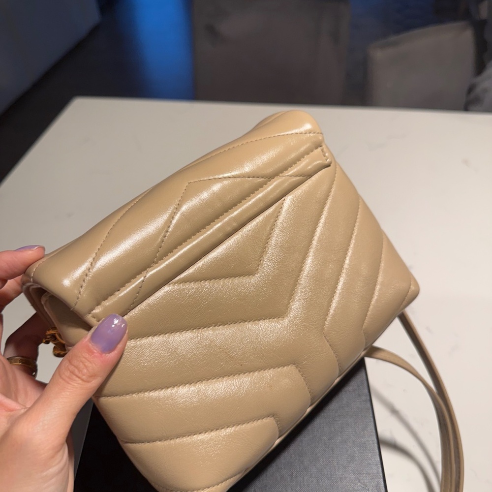 Saint Laurent Mini Loulou Matelassé Leather Crossbody Bag - Picture 7 of 9